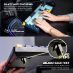 Tastatura Mehanicka Gaming Fantech MK893S RGB Atom 107S MIZU Blue (Taro switch) - Slika 9