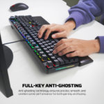 Tastatura Mehanicka Gaming Fantech MK894 RGB Maxpower II bela (speed grey switch) - Slika 9
