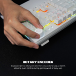 Tastatura Mehanicka Gaming Fantech MK894 RGB Maxpower II bela (speed grey switch) - Slika 13