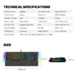 Tastatura Mehanicka Gaming Fantech MK894 RGB Maxpower II crna (speed grey switch) - Slika 15