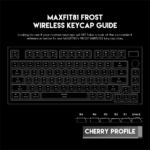 Tastatura Mehanicka Gaming Fantech MK910 RGB PBT Maxfit81 Frost Wireless crna (blue switch) - Slika 10