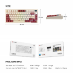 Tastatura Mehanicka Gaming Fantech MK910 RGB Vibe Maxfit 81 Royal Prince Wireless (Yellow switch) - Slika 12