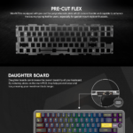 Tastatura Mehanicka Gaming Fantech MK911 RGB Vibe Maxfit 70 Epic Greyscale Wireless (Yellow switch) - Slika 8