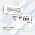 Tastatura Mehanicka Gaming Fantech MK911 RGB Vibe Maxfit 70 Epic Greyscale Wireless (Yellow switch) - Slika 13