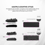 Tastatura Mehanicka Gaming Fantech MK911 RGB Vibe Maxfit 70 London Tour Wireless (Yellow switch) - Slika 10