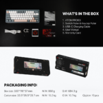 Tastatura Mehanicka Gaming Fantech MK912 RGB Atom PRO63 Wireless Saturn (red switch) - Slika 8