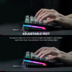 Tastatura Mehanicka Gaming Fantech MK914 RGB Atom PRO96 Wireless Mercury (blue switch) - Slika 6