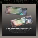 Tastatura Mehanicka Gaming Fantech MK914 RGB Atom PRO96 Wireless Mercury (blue switch) - Slika 8