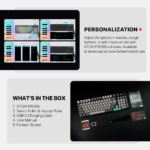 Tastatura Mehanicka Gaming Fantech MK914 RGB Atom PRO96 Wireless Saturn (red switch) - Slika 6