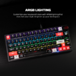 Tastatura Mehanicka Gaming Fantech MK917 RGB Atom PRO79 Wireless bela (Blue switch) - Slika 9