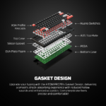Tastatura Mehanicka Gaming Fantech MK917 RGB Atom PRO79 Wireless bela (Blue switch) - Slika 12