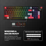 Tastatura Mehanicka Gaming Fantech MK918 RGB Atom PRO97 Wireless bela (Red switch) - Slika 6