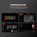 Tastatura Mehanicka Gaming Fantech MK918 RGB Atom PRO97 Wireless bela (Red switch) - Slika 10
