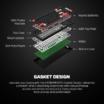 Tastatura Mehanicka Gaming Fantech MK918 RGB Atom PRO97 Wireless bela (Red switch) - Slika 13