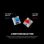Tastatura Mehanicka Gaming Fantech MK919 Atom PRO66 siva (Blue switch) - Slika 7
