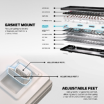 Tastatura Mehanicka Gaming Fantech MK920 RGB Maxfit 6 Wireless bela (Brown switch) - Slika 11