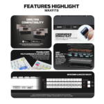 Tastatura Mehanicka Gaming Fantech MK921 Maxfit 8 Wireless black brown switch - Slika 6