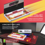 Tastatura Mehanicka Gaming Fantech MK921 Maxfit 8 Wireless ONE PIECE - LUFFY (white switch) - Slika 7