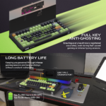Tastatura Mehanicka Gaming Fantech MK921 Maxfit 8 Wireless ONE PIECE - ZORO (brown switch) - Slika 7