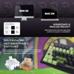 Tastatura Mehanicka Gaming Fantech MK921 Maxfit 8 Wireless ONE PIECE - ZORO (white switch) - Slika 8