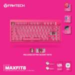 Tastatura Mehanicka Gaming Fantech MK921 Maxfit 8 Wireless pink (brown switch) - Slika 2