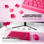 Tastatura Mehanicka Gaming Fantech MK921 Maxfit 8 Wireless pink (brown switch) - Slika 5