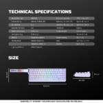 Tastatura Wired Magnetic Gaming Fantech MK922 Atom HE68 Pro Mori crna (emerald switch) - Slika 12