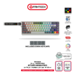 Tastatura Wired Magnetic Gaming Fantech MK922 Atom HE68 Pro Super Maxfit siva (emerald switch) - Slika 2
