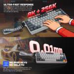 Tastatura Wired Magnetic Gaming Fantech MK922 Atom HE68 Pro Super Maxfit siva (emerald switch) - Slika 6