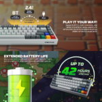 Tastatura Wired Magnetic Gaming Fantech MK922 Atom HE68 Pro Super Maxfit siva (emerald switch) - Slika 7