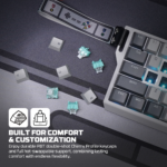 Tastatura Wired Magnetic Gaming Fantech MK922 Atom HE68 Pro Super Maxfit siva (emerald switch) - Slika 8