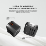 Univerzalni Multi Adapter Fantech TAC1 Power Cube 20W, PD, QC 3.0, 20W, crni - Slika 12