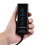 USB 3.0 HUB 4 porta JWD-U36 crni - Slika 3