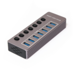 USB 3.0 HUB 7 porta LWD HQ sivi - Slika 2