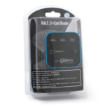 USB hub I citac kartica 2u1 JWD-U35 plavi - Slika 5