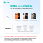 Wireless punjac magnetic Coteci iH-150 Qi2.2 25W narandzasti - Slika 6