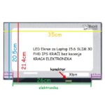 LED Ekran za Laptop 15.6 SLIM 30 FHD IPS KRAĆI bez kacenja KRACA ELEKTRONIKA - Slika 2