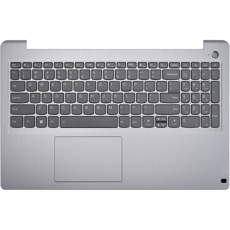 1591-61EyFSIYDIL._AC_SL1500_.jpg Palmrest (C Cover) sa tastaturom za laptop Lenovo ideapad 3-15ITL6 3-15ADA6 3-15ALC6 silver - Slika 1