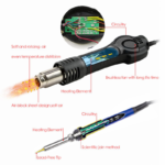 BAKU BK-603D – 3 u 1 Lemna i Rework Stanica sa LED Displejem - Slika 8