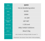 Quick 861DW ESD – Profesionalna duvaljka za vrući vazduh - Slika 10