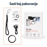 Foto nastavak za mobilni telefon PH-80 magnetic beli - Slika 7
