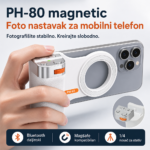 Foto nastavak za mobilni telefon PH-80 magnetic crni - Slika 2