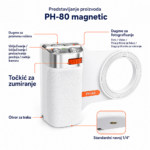 Foto nastavak za mobilni telefon PH-80 magnetic crni - Slika 5