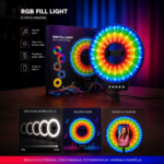 LED lampa RGB MJ261 sa drzacem za mobilni telefon - Slika 11