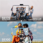Selfie stick tripod za telefon Fantech SS100 - Slika 18
