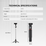 Selfie stick tripod za telefon Fantech SS100 - Slika 21