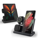 Desktop drzac za mobilni telefon Q10B-X 3u1 (wireless punjac za mobilni telefon, slusalice i Samsung smart watch) - Slika 10