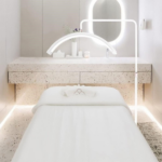 Podna LED lampa Half moon bela - Slika 4