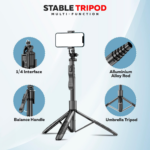 Selfie stick L16 + tripod crni - Slika 3