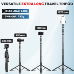 Selfie stick L16 + tripod crni - Slika 8